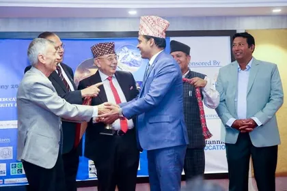 At the SAARC Education Conclave 2025 in Kathmandu, Professor Dr. Sheikh Abdur Rahim received the SAARC Education Award from Nepal’s former Prime Minister.